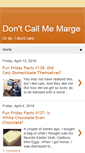 Mobile Screenshot of dontcallmemarge.com