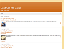 Tablet Screenshot of dontcallmemarge.com